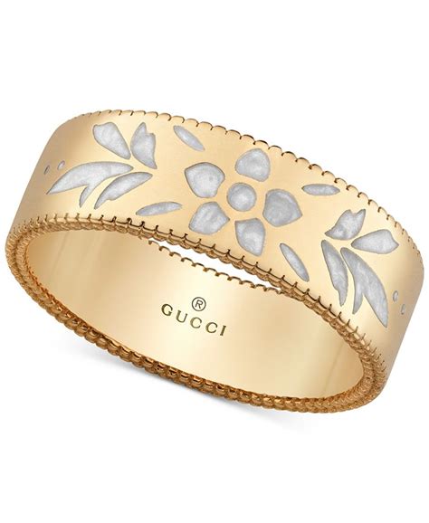 gucci icon enamel ring|Gucci icon 18k ring.